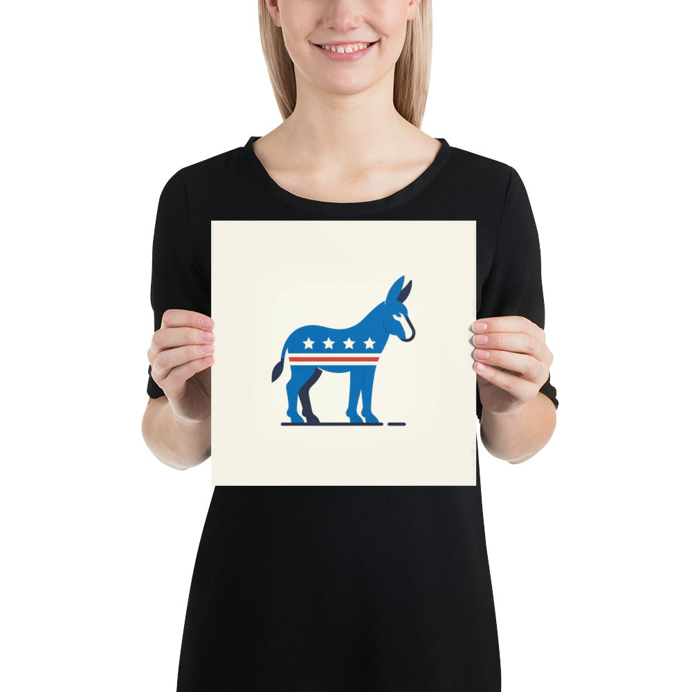 Democrat Donkey Poster