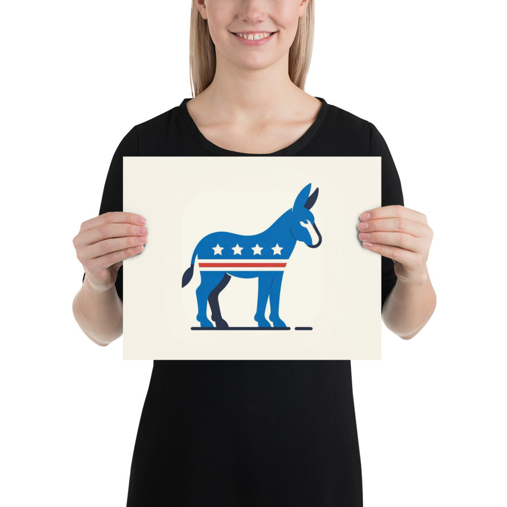 Democrat Donkey Poster