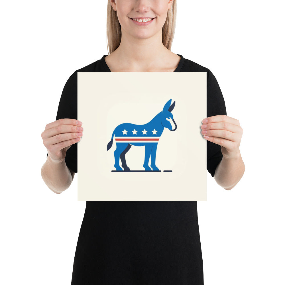 Democrat Donkey Poster