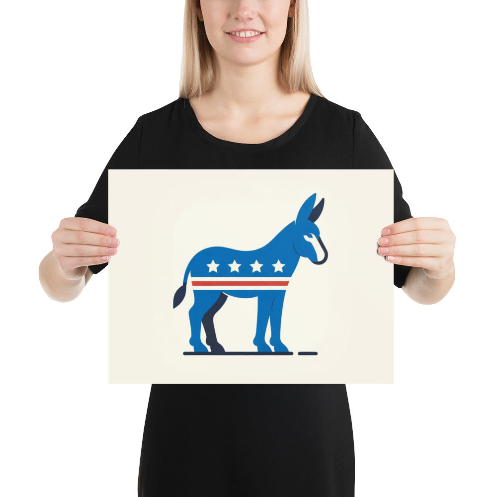 Democrat Donkey Poster
