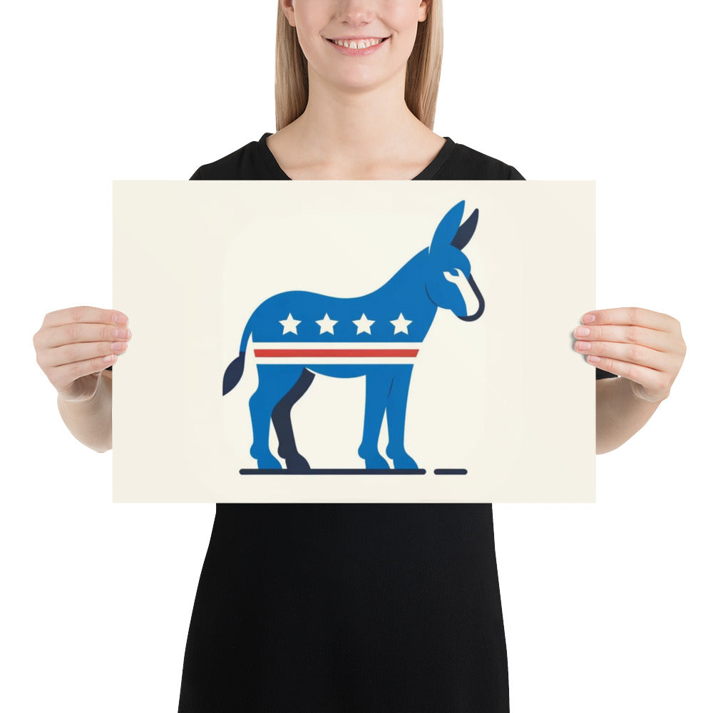 Democrat Donkey Poster