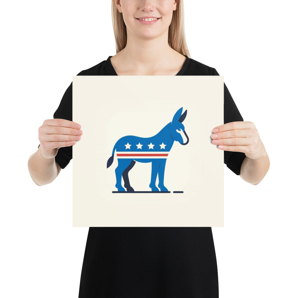 Democrat Donkey Poster