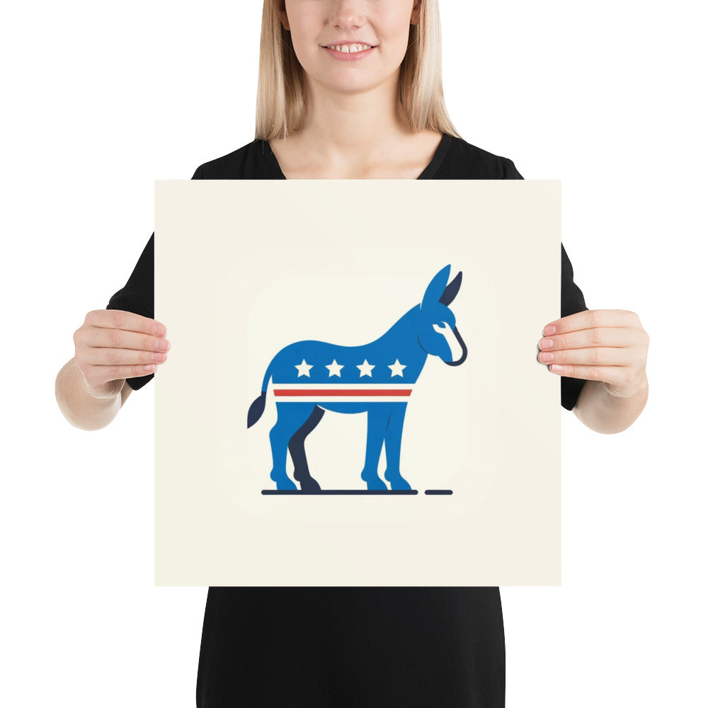 Democrat Donkey Poster