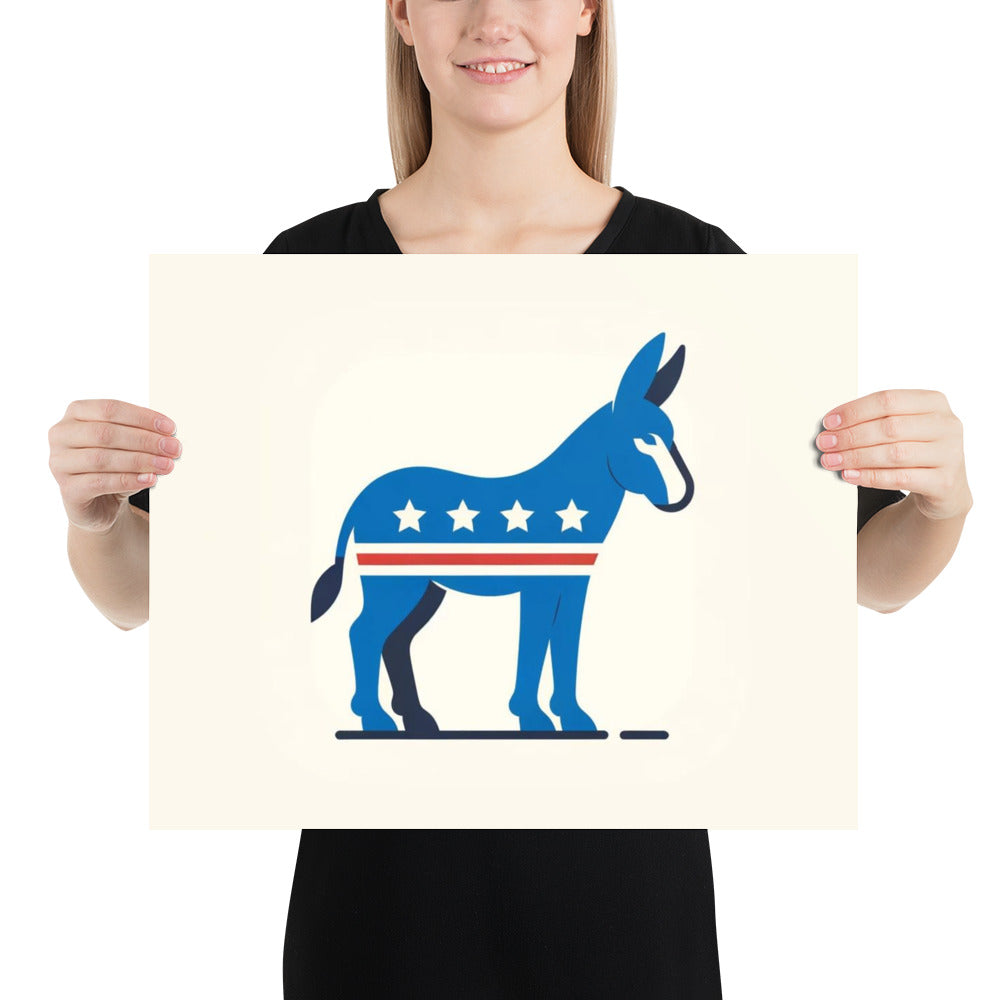 Democrat Donkey Poster