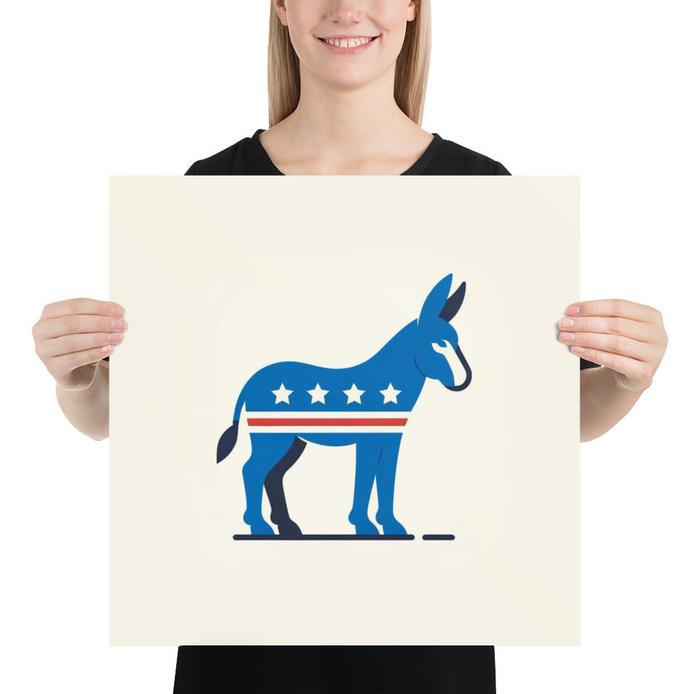 Democrat Donkey Poster