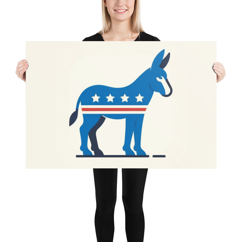Democrat Donkey Poster