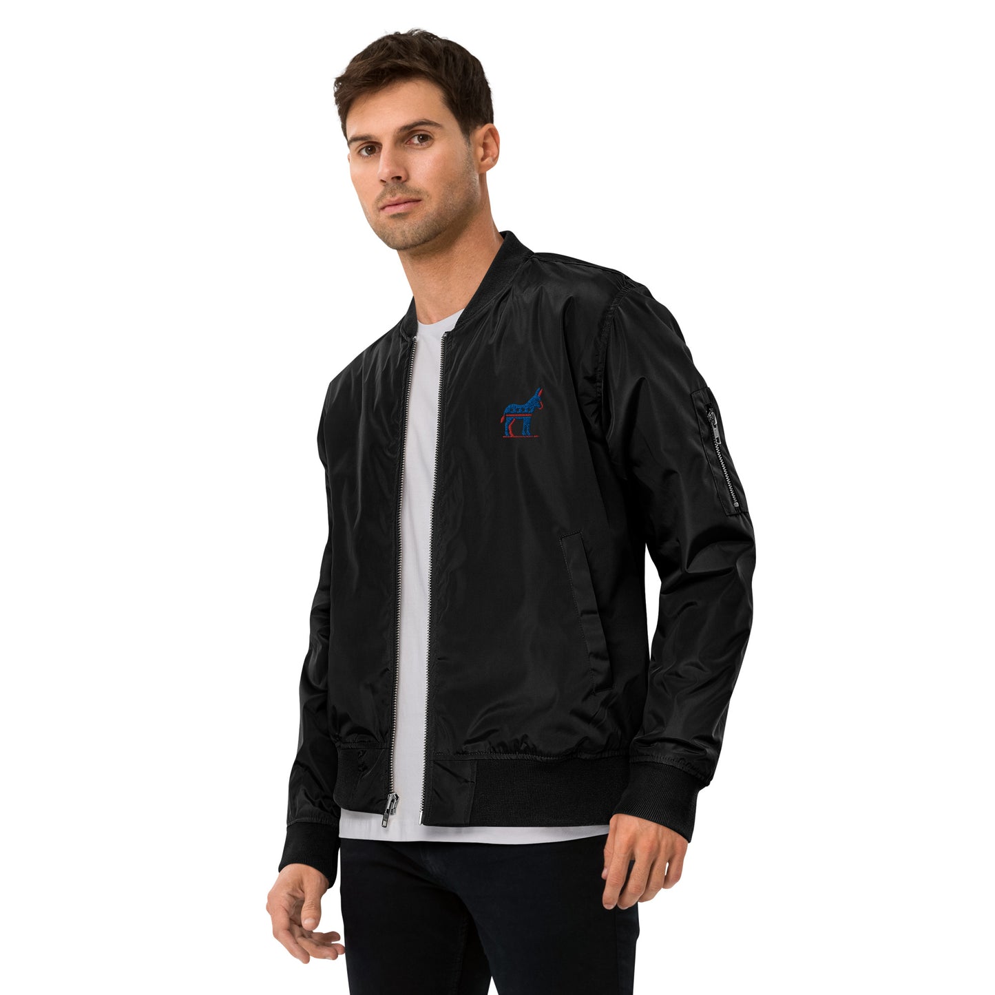 Democratic Echoes Recycled Bomber Jacket