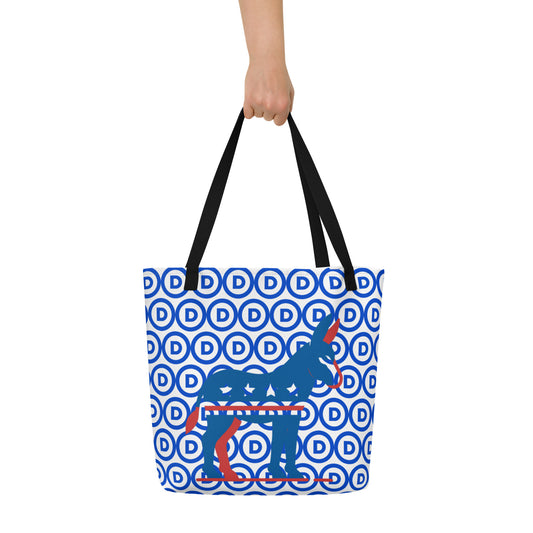 Democratic Values Large Tote Bag