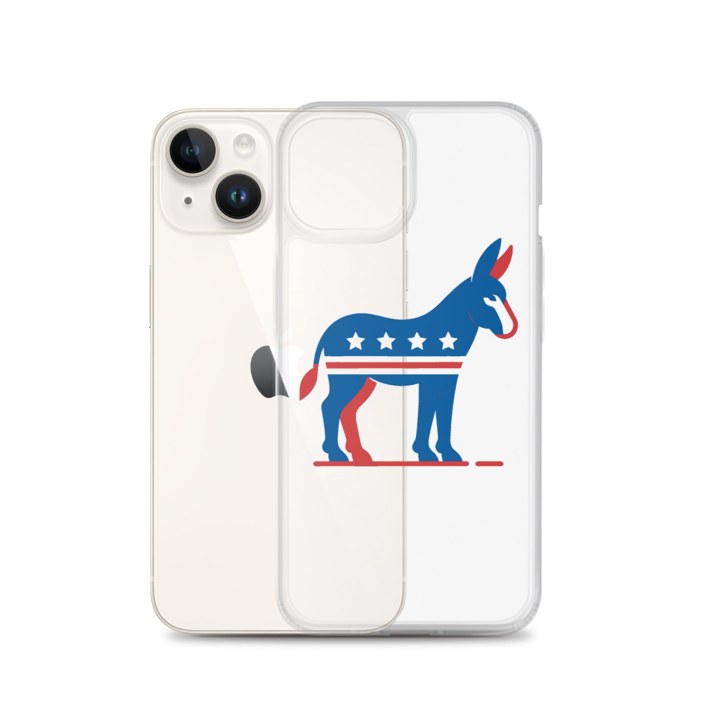 Democrat Donkey Clear Case for iPhone®