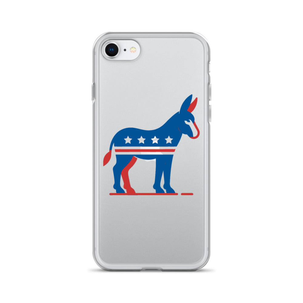 Democrat Donkey Clear Case for iPhone®