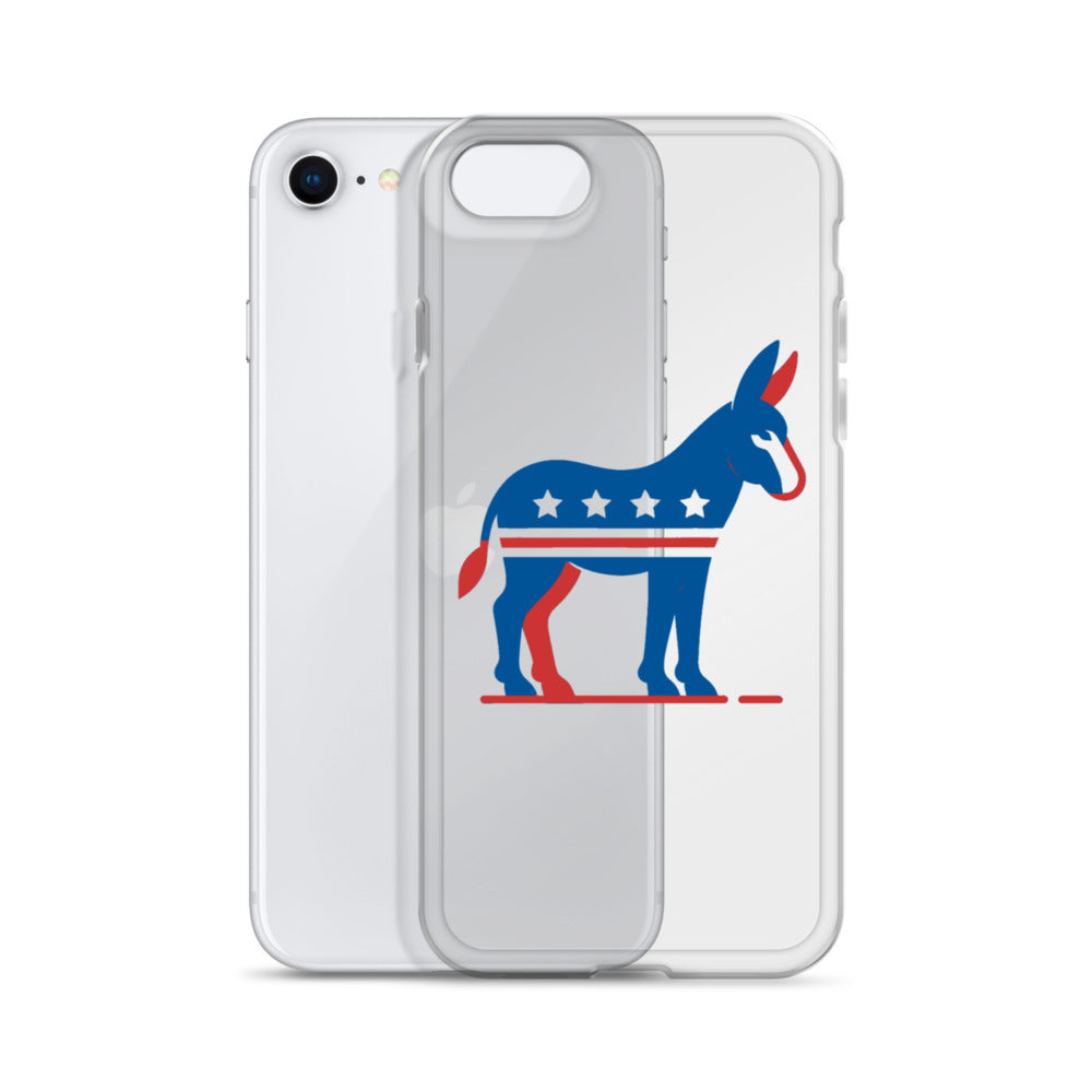 Democrat Donkey Clear Case for iPhone®