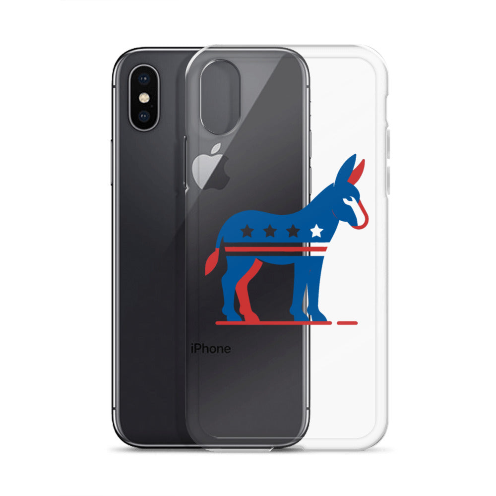 Democrat Donkey Clear Case for iPhone®