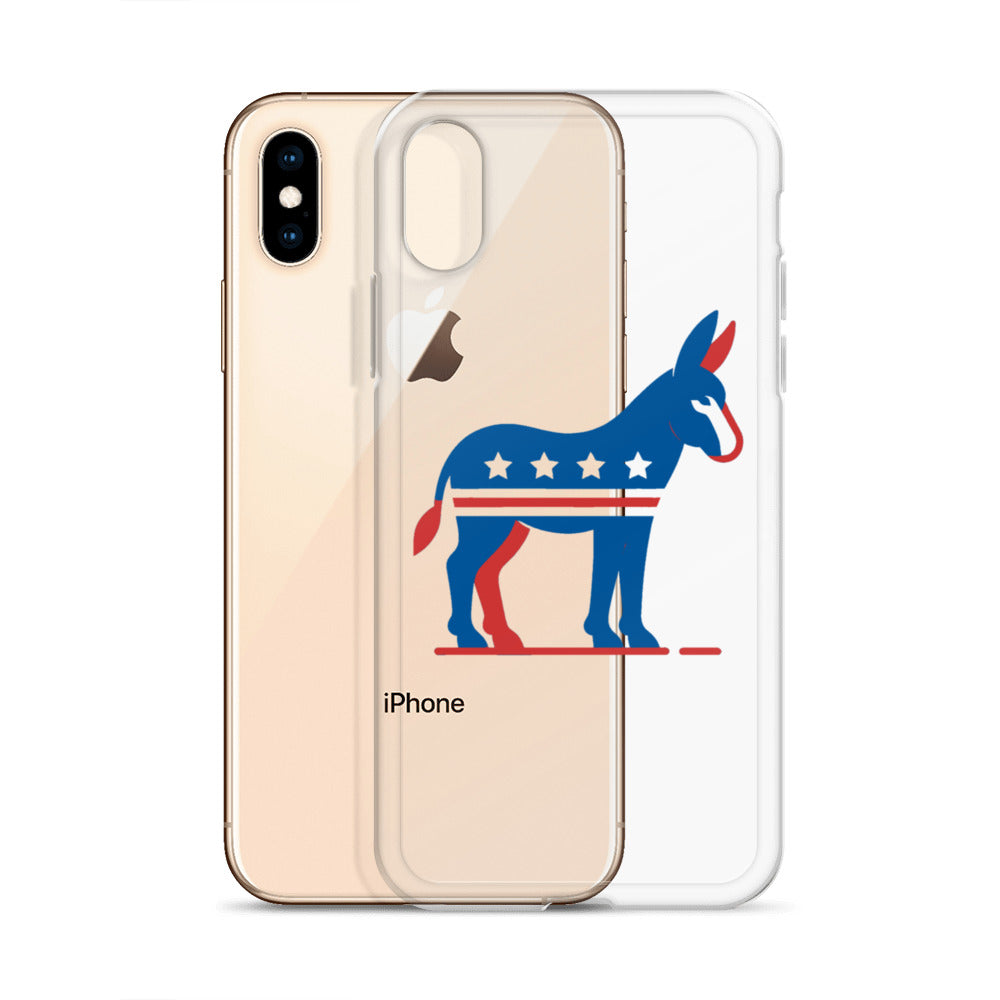 Democrat Donkey Clear Case for iPhone®