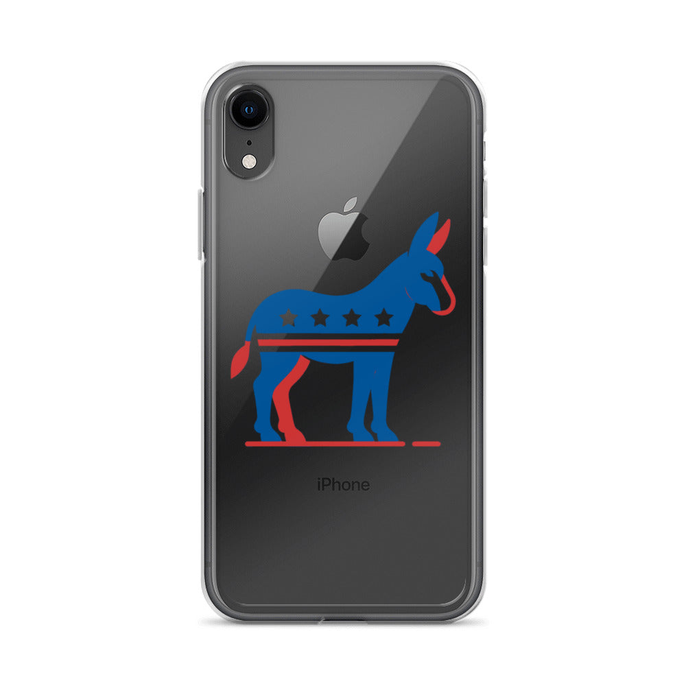 Democrat Donkey Clear Case for iPhone®