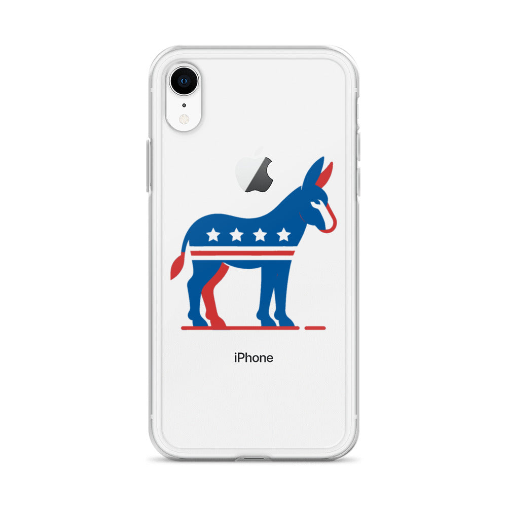 Democrat Donkey Clear Case for iPhone®