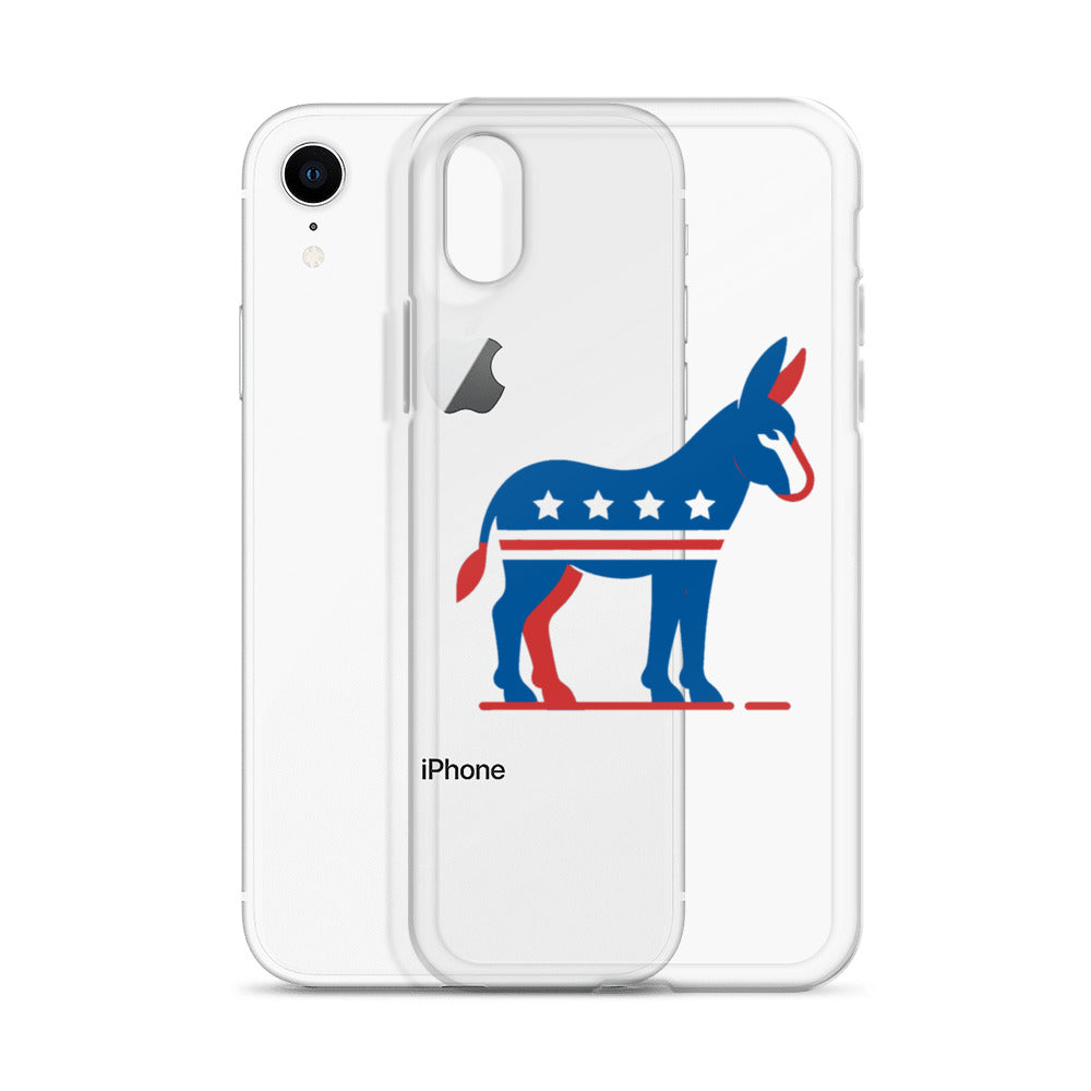 Democrat Donkey Clear Case for iPhone®