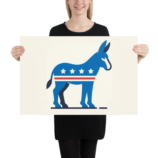 Democrat Donkey Poster