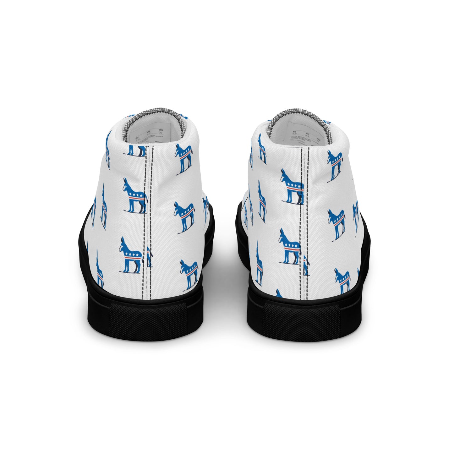 Democrat Donkey High-Top Rally Shoes - White