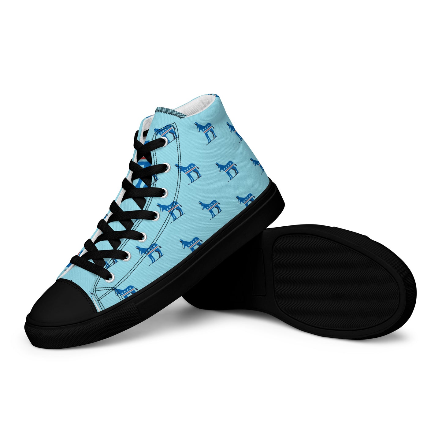 Democrat Donkey High-Top Rally Shoes - Blue