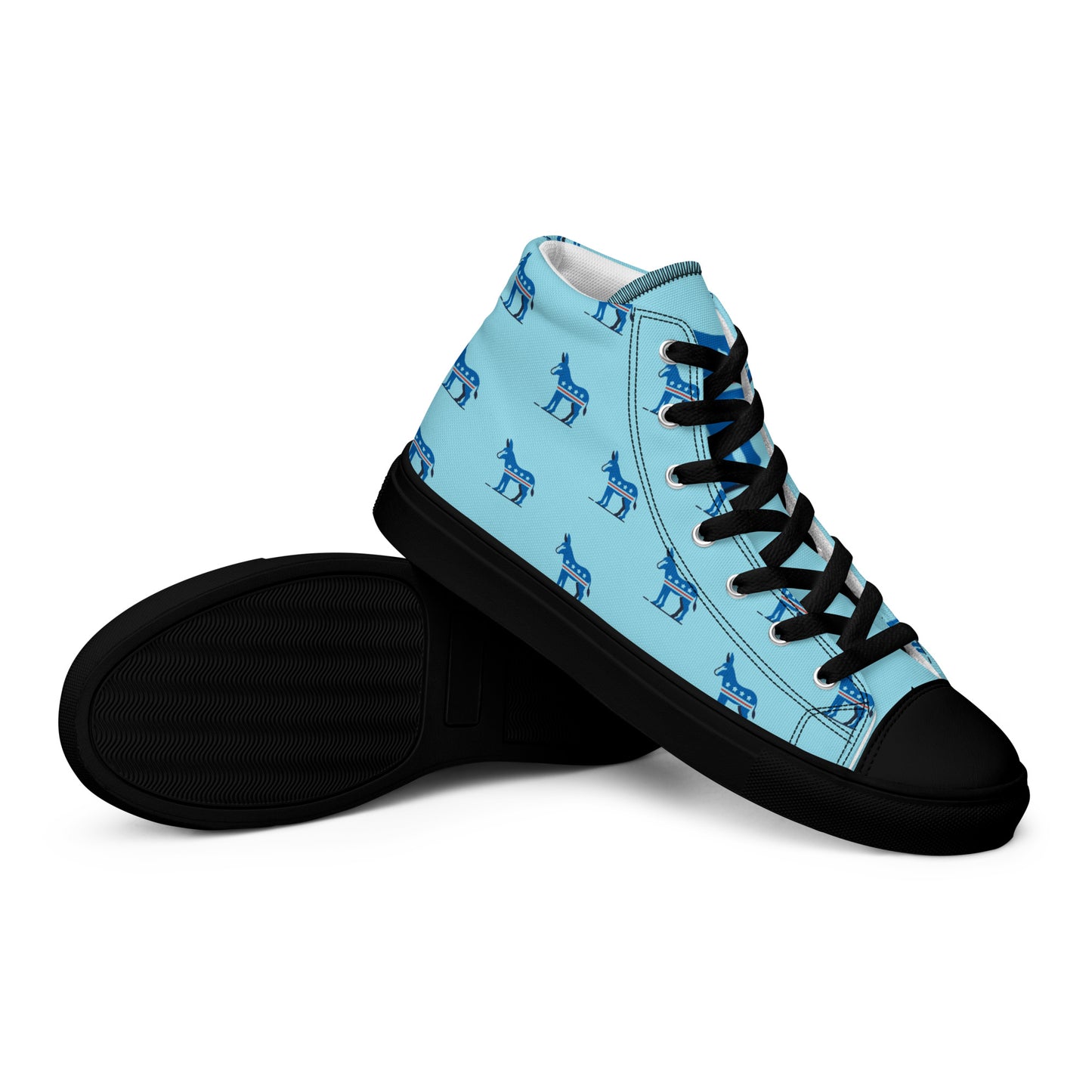 Democrat Donkey High-Top Rally Shoes - Blue