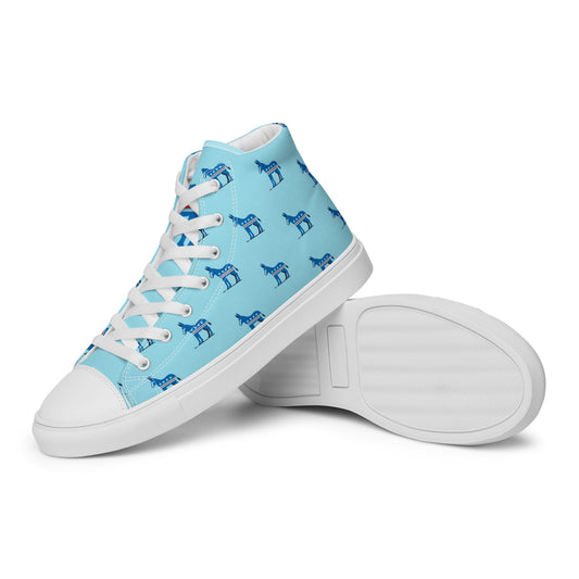 Democrat Donkey High-Top Rally Shoes - Blue