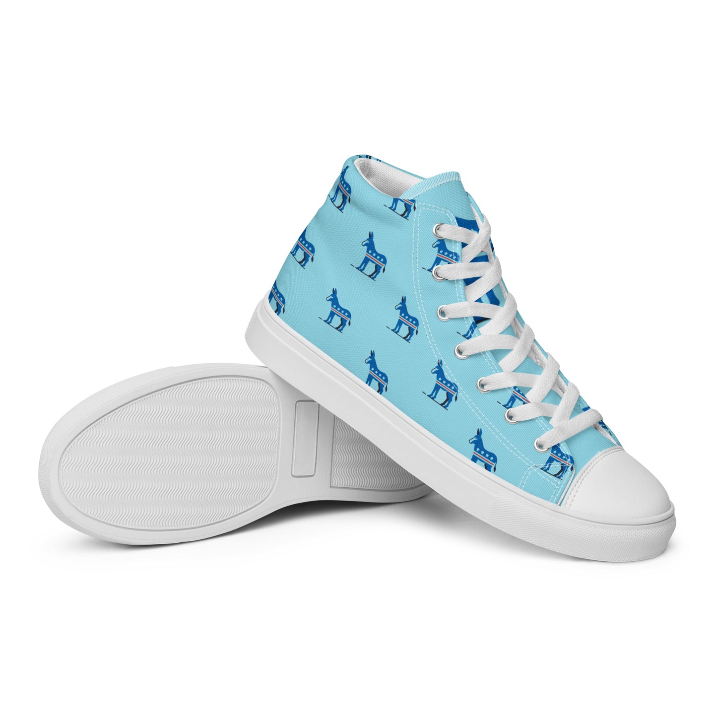 Democrat Donkey High-Top Rally Shoes - Blue