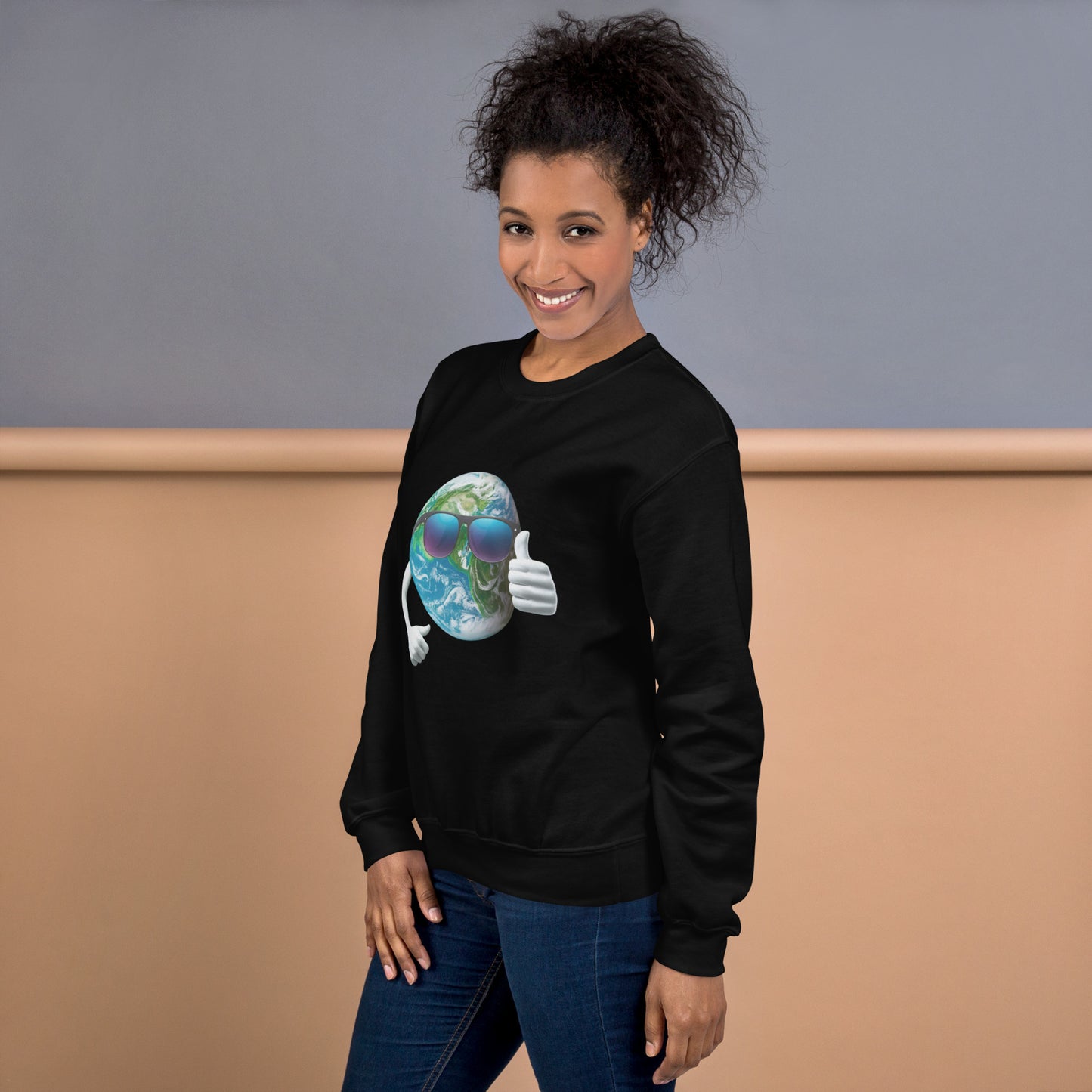 Cool Earth Sweatshirt - black side