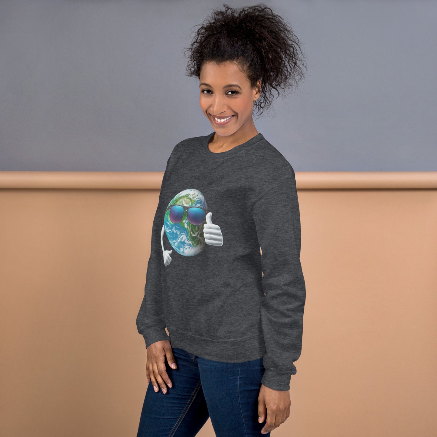 Cool Earth Sweatshirt - heather side