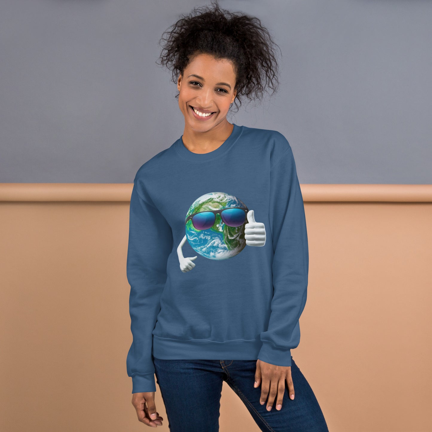 Cool Earth Sweatshirt - indigo