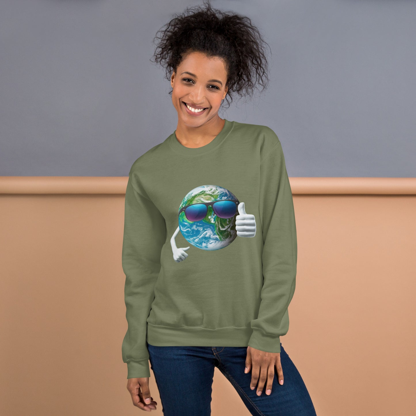 Cool Earth Sweatshirt - military green