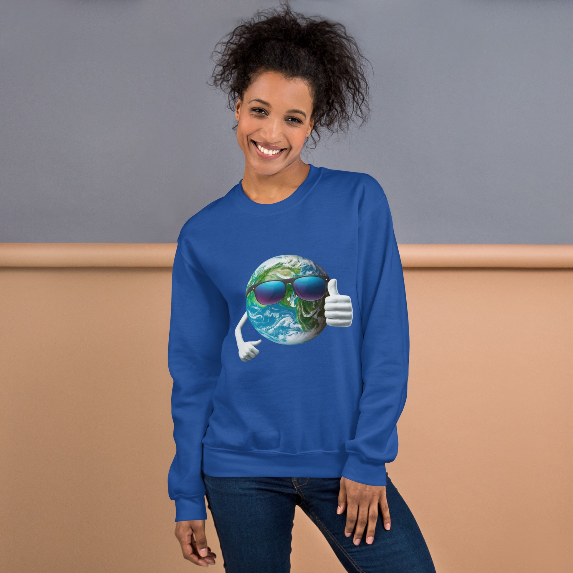 Cool Earth Sweatshirt -  royal