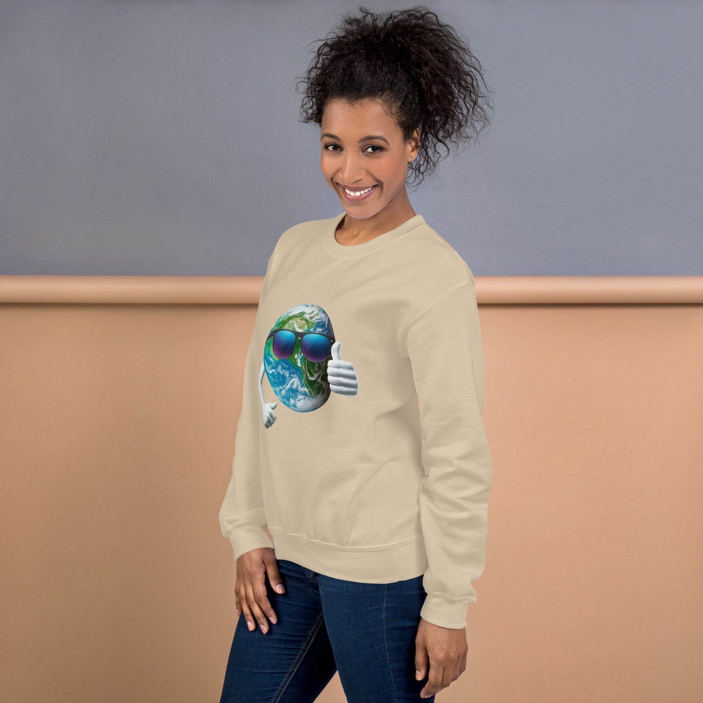 Cool Earth Sweatshirt - sand side