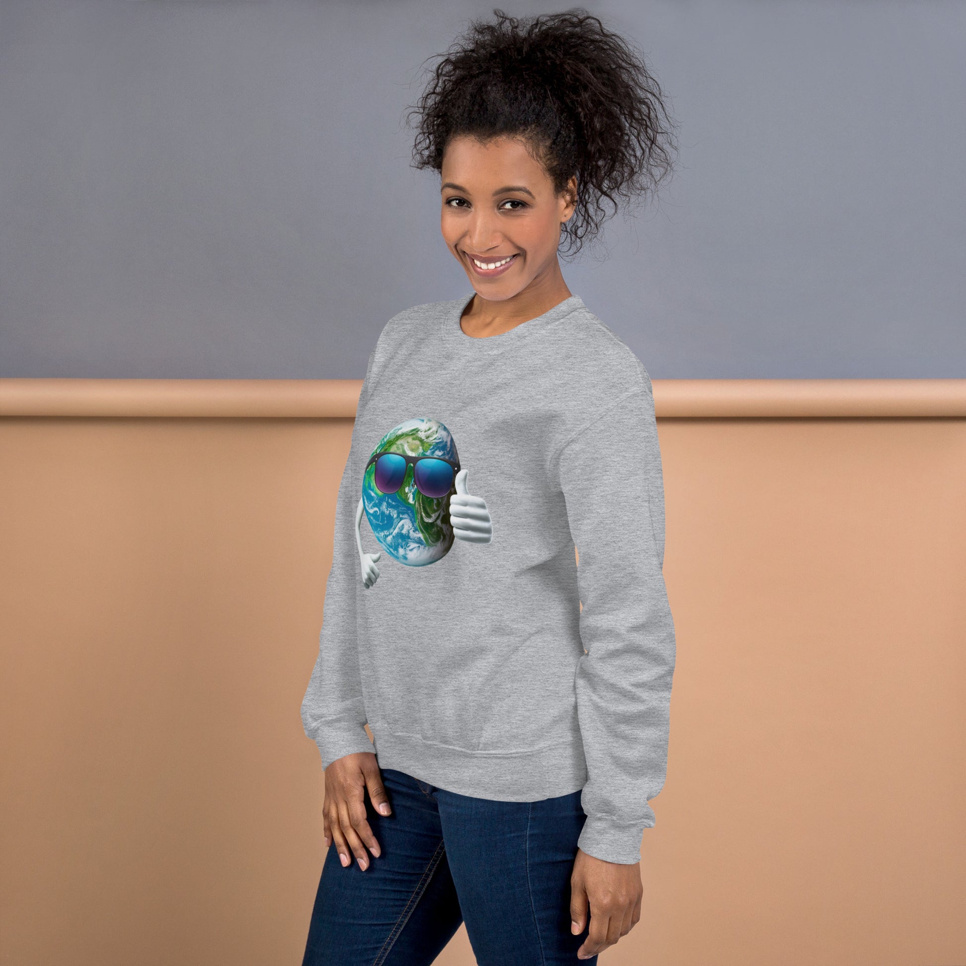 Cool Earth Sweatshirt - sport grey side