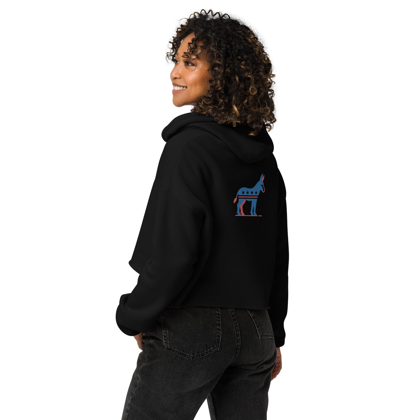 Capitan Biden Crop Hoodie - Back