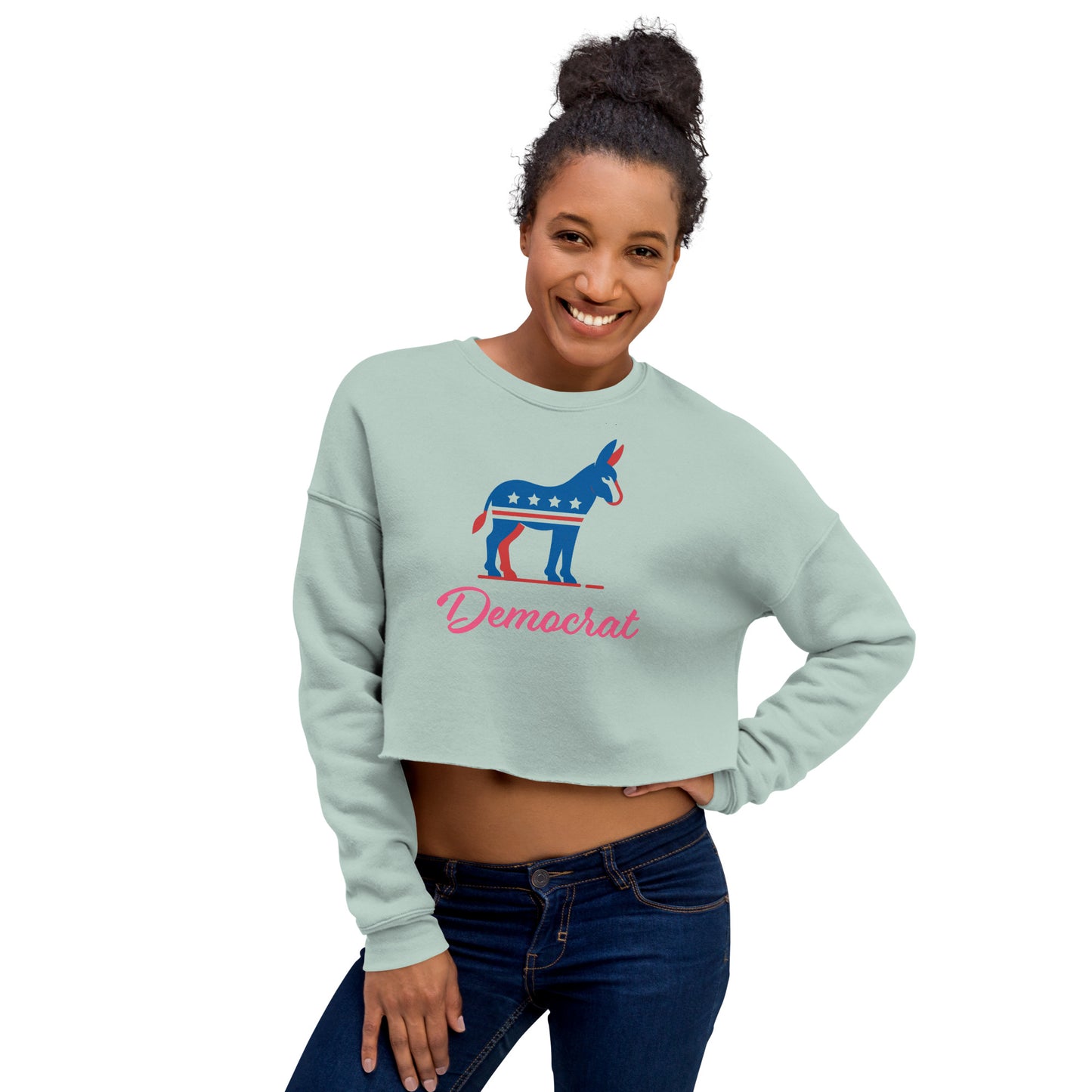 Democratic Spirit Crop Sweatshirt